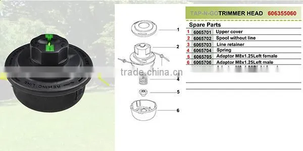 558818 Electric Weed Eater Grass Trimmer Head Parts