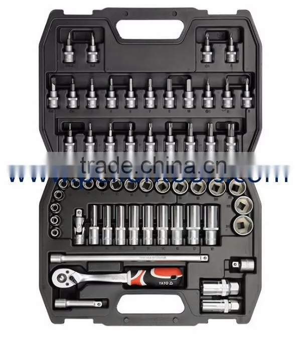 58pcs Socket Wrench Set 3/8" Drive Auto Vehicle Body Repair Cr-v Tools