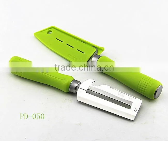stainless steel vegetable peeler with cover plastic handle vegetable slicer PD-050