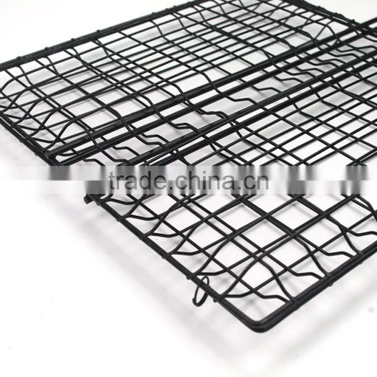 Non-stick BBQ grill crimped wire mesh