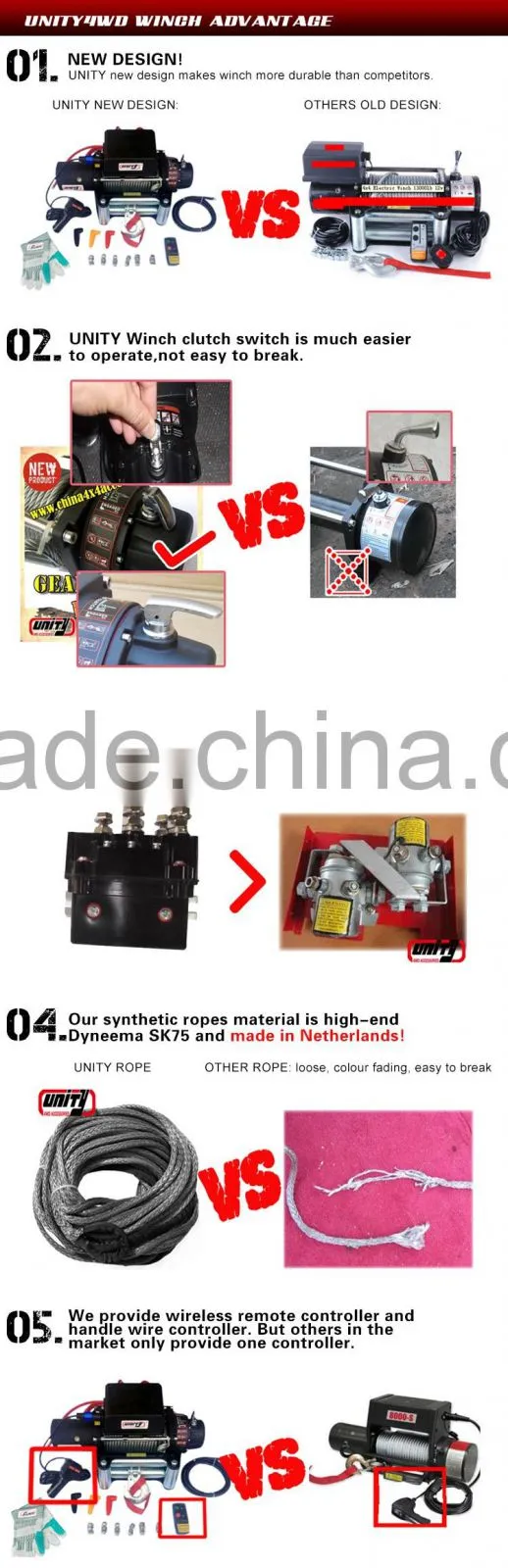 China 4x4 auto parts SGS And CE Approved 3500lbs mini 12v electric Winch with steel Rope