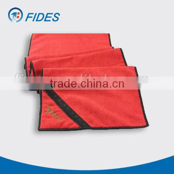ultra fine zip towel microfiber sports towel with zipper