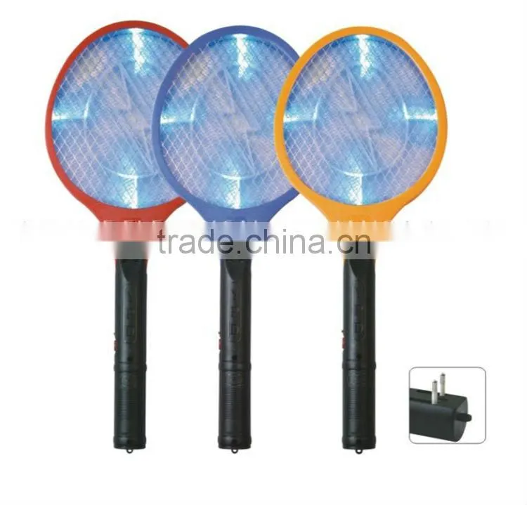 ZHOUYU rechargeable electric mosquito swatter with LED light