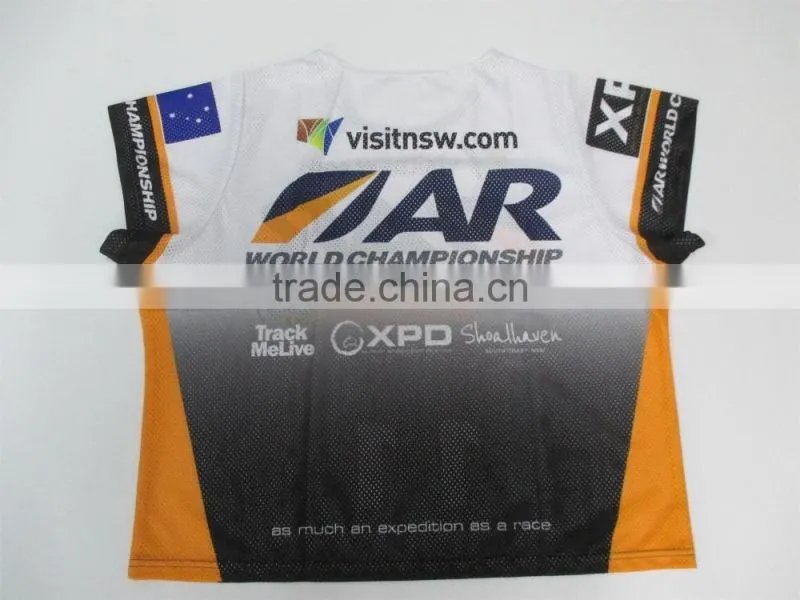 Full sublimation printing custom made kayaking bibs