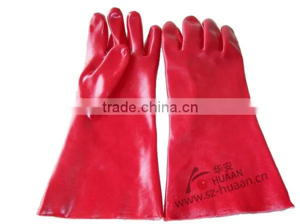 good quality PVC heavy duty Chemical protection Gloves
