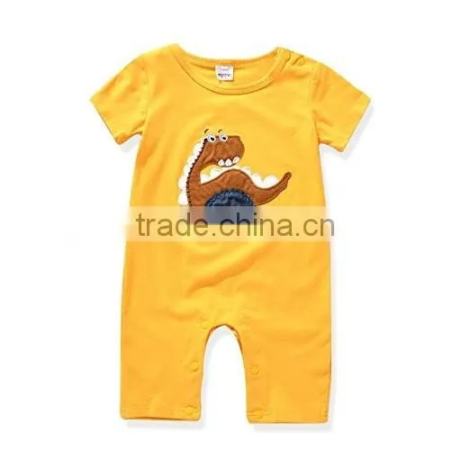 Healthy soft 100% cotton patch embroidered baby clothing set