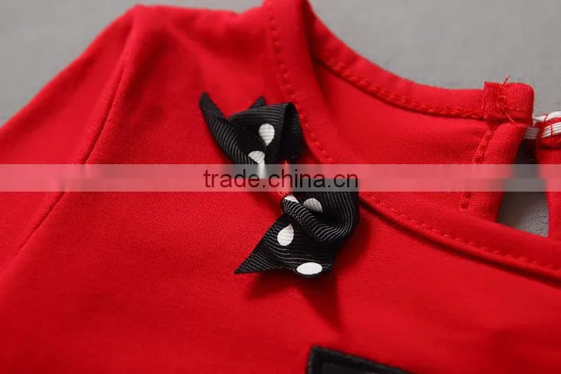 Wholesale Children Boutique Clothing/ Latest Fashion Baby Girls Ruffle Christmas Clothes
