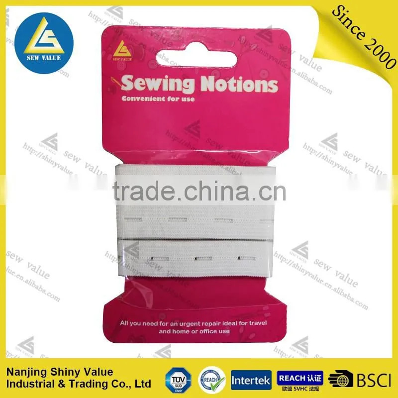eco-frendly knitted elastic button hole webbing