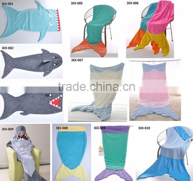 Kids Super Soft Fleece Mermaid tail Sleeping Bag
