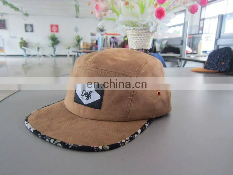 Camouflage 5 Panel Flat Brim Army Biker Visor Baseball Hat Cap