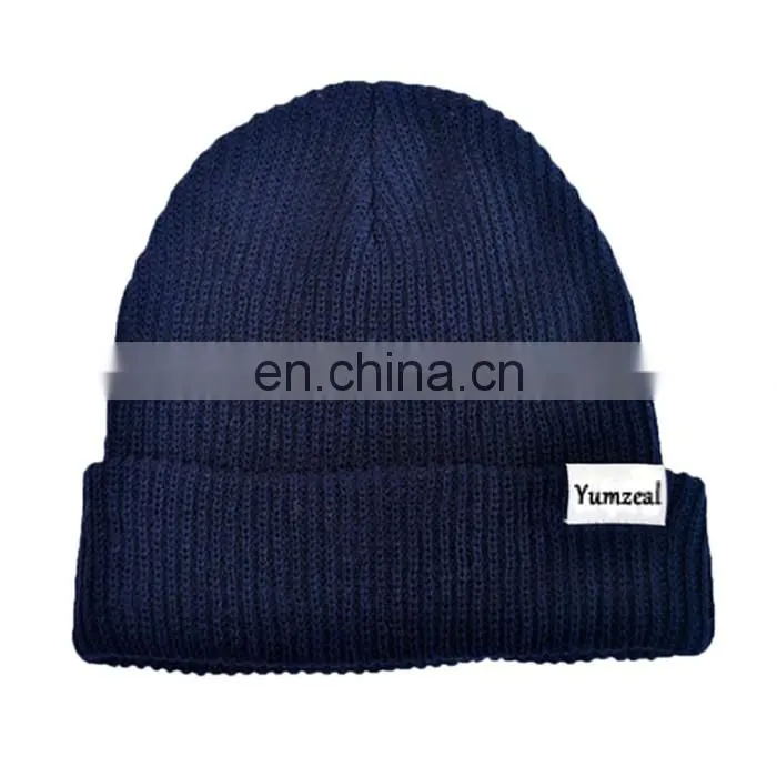 hip hop beanies knitted men custom cheap beanie hat