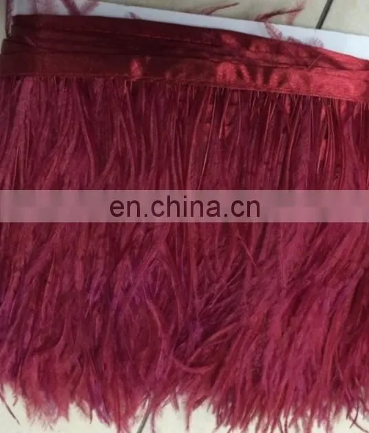 15-18cm fabric ostrich feather trim