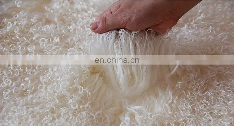 Mongolian Lamb Fur Skin Tibet Lamb Fur pelt From China