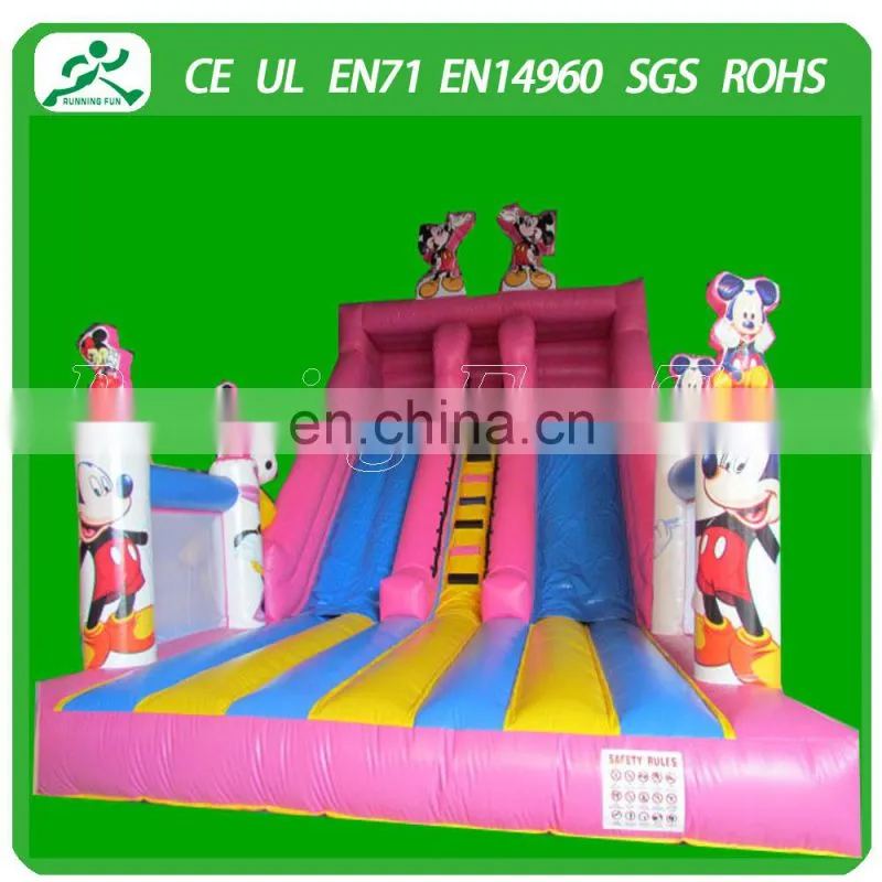 Commercial inflatable cartoon slide, inflatable toys slide for adults and kids