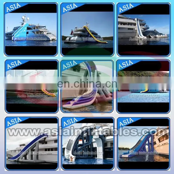 Customized High Quality Yacht Inflatable Slide/Giant Inflatable Yacht Water Slide for sale