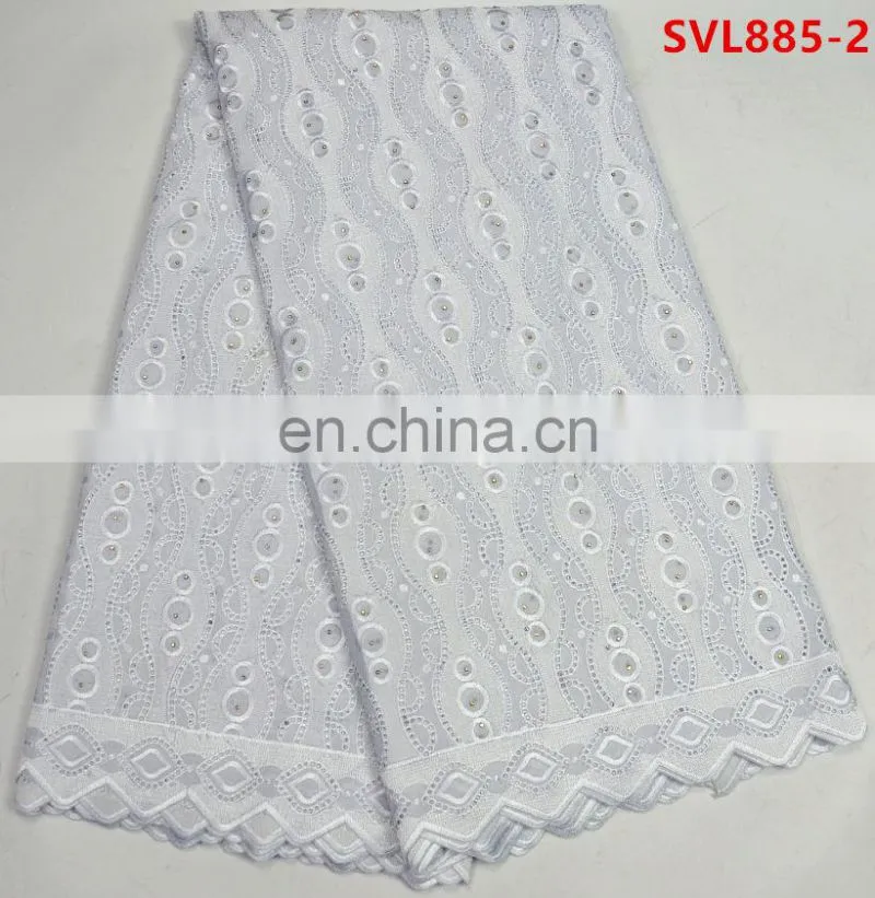 swiss voile cotton lace fabric 100% cotton swiss voile lace fabric black