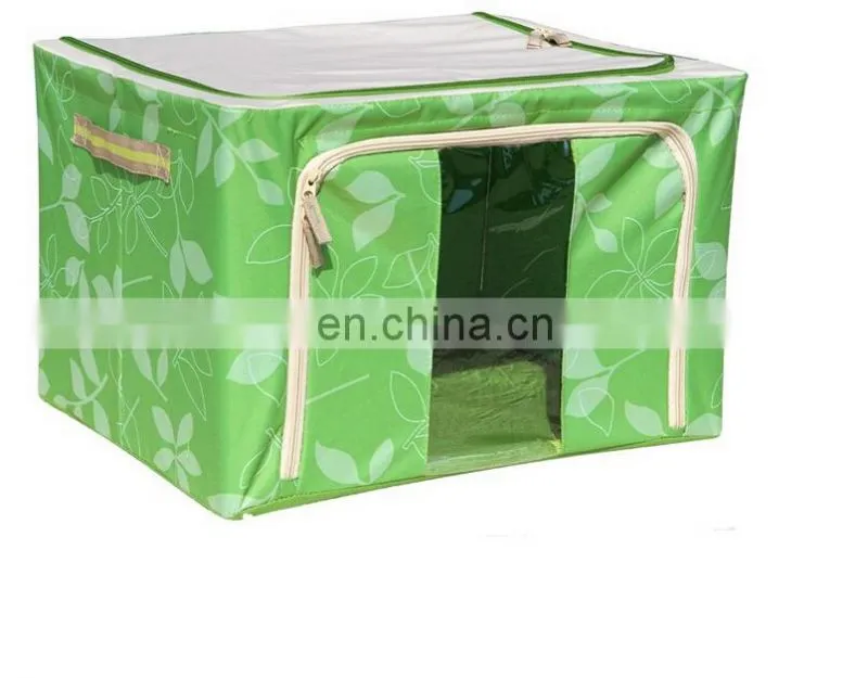 Foldable Oxford Fabric 600D Waterproof Sundries Organizer Double Zipper Visual Storage Box Plus Size
