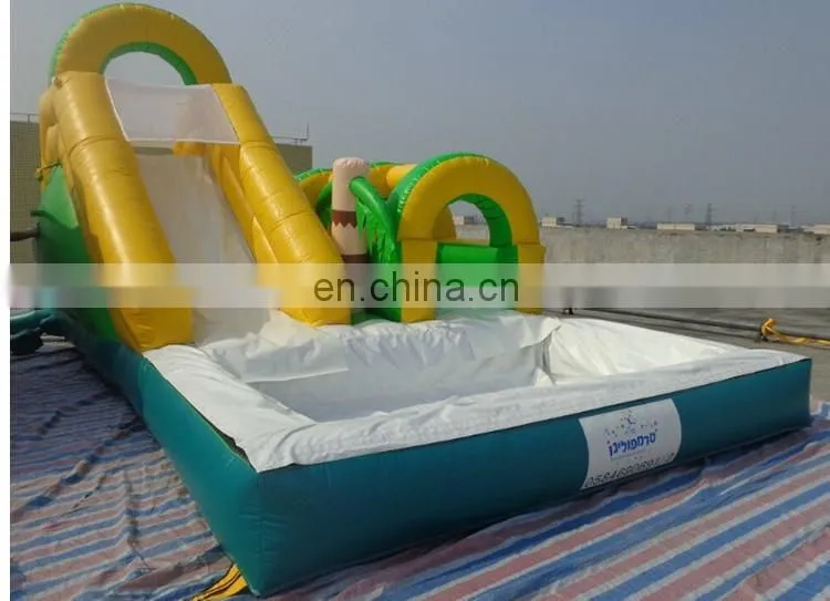 Commerical kids inflatable pool slides for inground