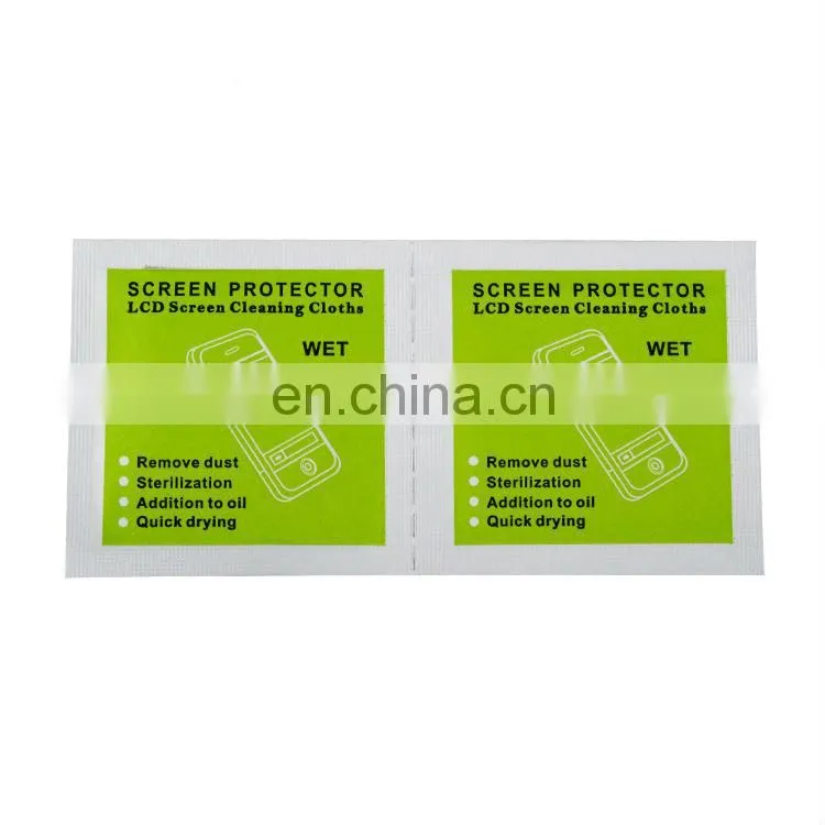 hi-quality promotion logos tailor made glass cleaning wipe