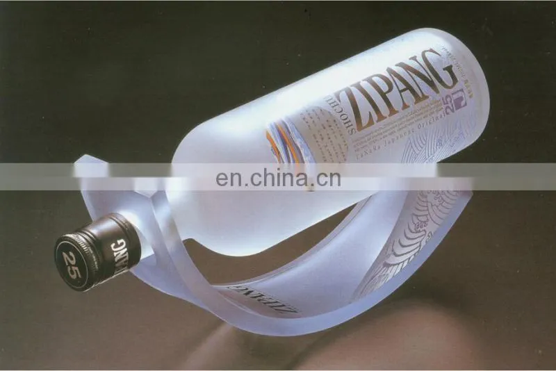 Single acrylic display stand for wine bottle,acrylic used commercial wine racks
