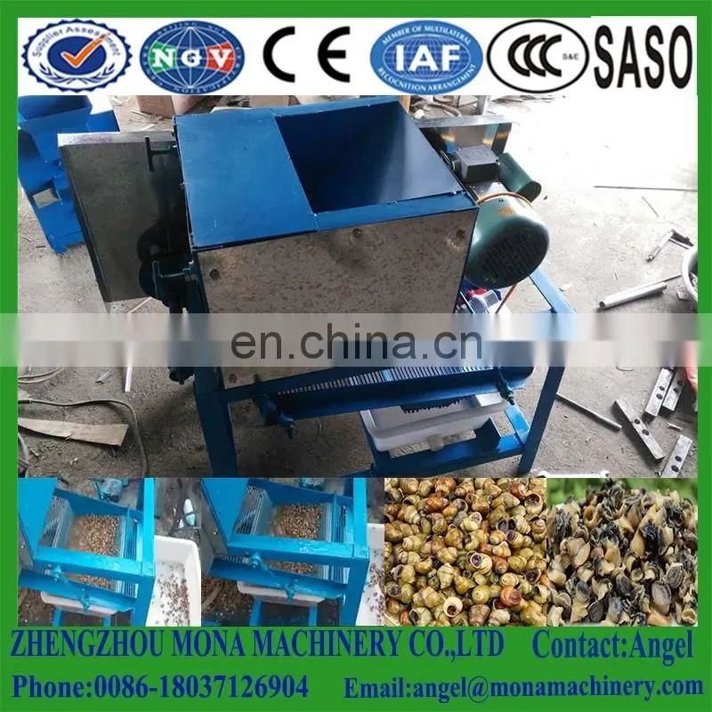 Clam shell and meat separator processing line/machine
