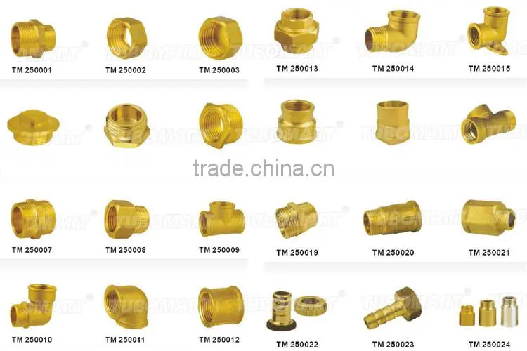 Tubomart pipe brass fitting tee / elbow / union general screw fittings with competitive price