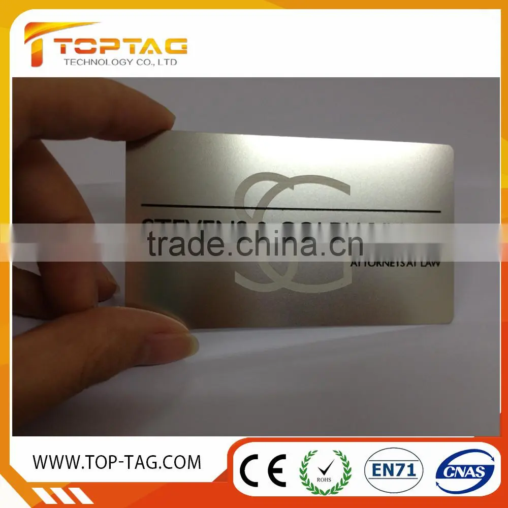 QR code stainless steel business cards/Metal cards (China Manufacturer)