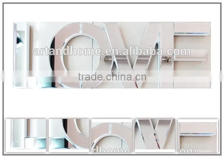 2015 new style love shape glass for home decoration