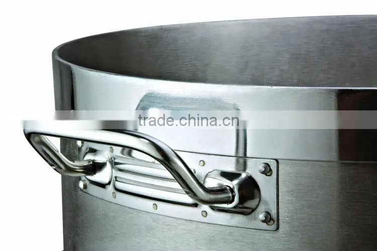 Large Tall Stainless Steel Stock Pot with Compound Bottom