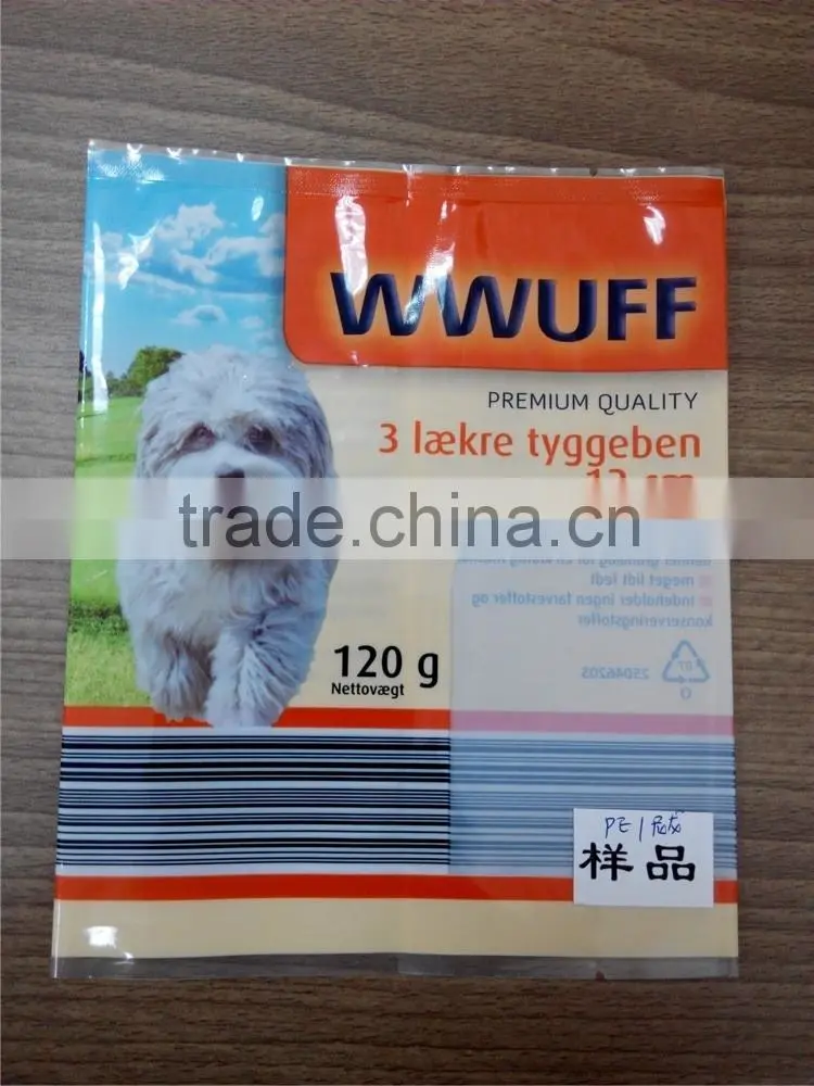 Custom Printed Laminated PA PE pet food plastic Bags