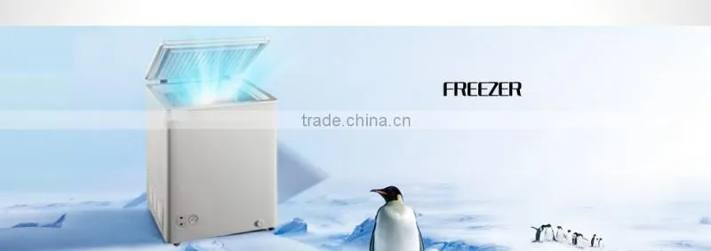 Portable top open chest freezer/commercial deep freezer BD-180
