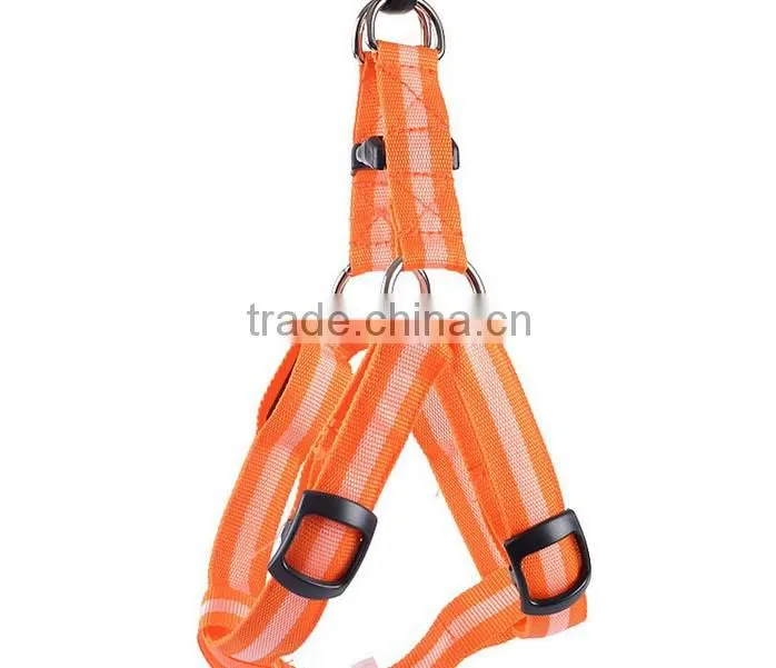 factory supply stock wholesale pet dog harness LED pet harness