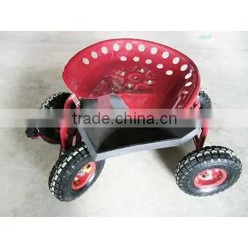 Good Quality Rolling work seat TC1853/Garden Tool Cart