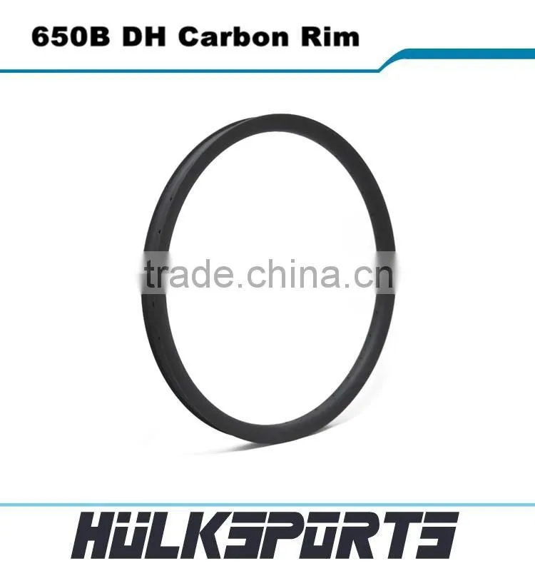 Hot sale 650b DH mountain bike rims 42mm width carbon 27.5er mtb wheels 28H-36H 650B dh carbon rim