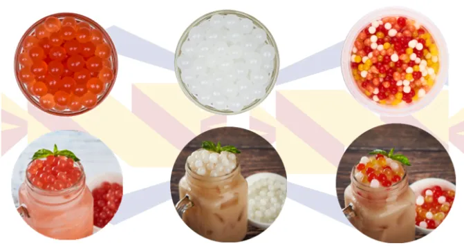 Factory Full Automatic Tapioca Pearl Balls Bursting Jelly Boba Depositing Making Machine Bubble Tea Popping Boba Production Line