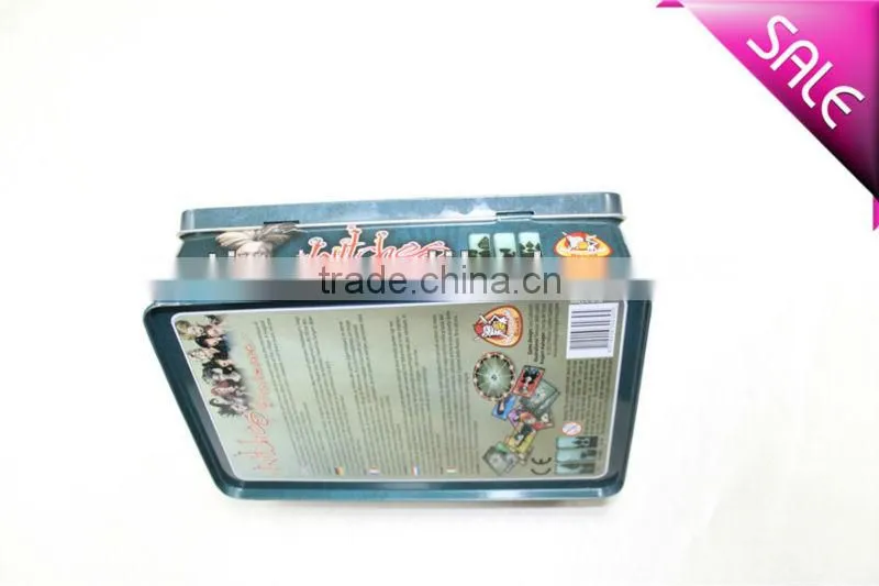 square tin box for candy