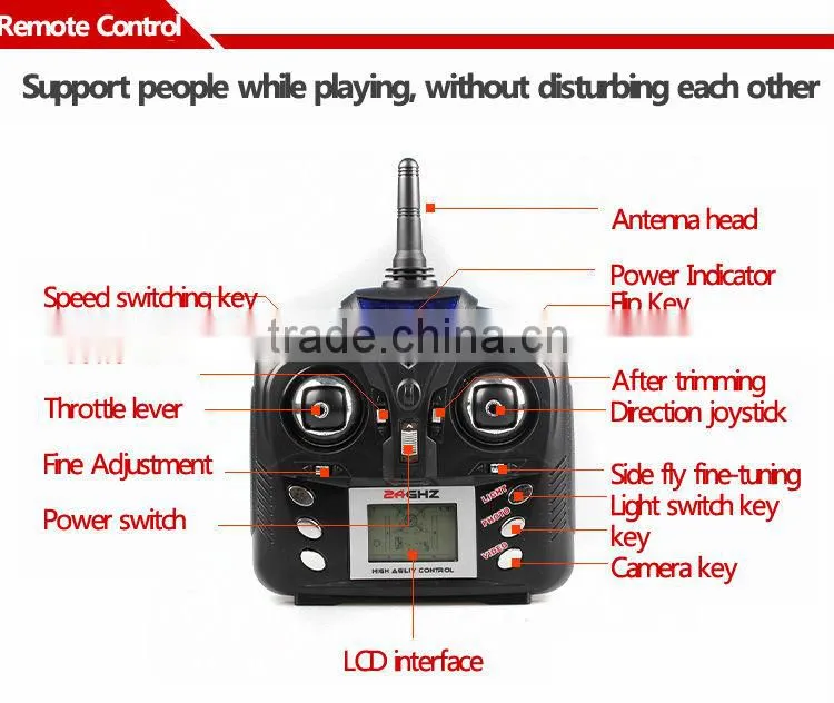 4CH 2.4G mini 4-Aexs Aerocraft With Video Camera 5 LED Lights jxd RC toys
