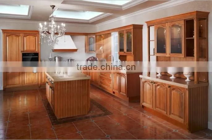 wood kitchen cabinets L054