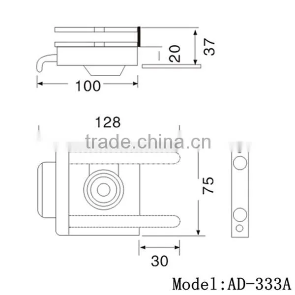 Hot sale AD-333B stainless steel glass door lock