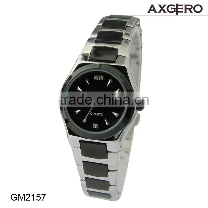 China factory wrist watch, japan movt stainless steel back watch, alloy watch for women