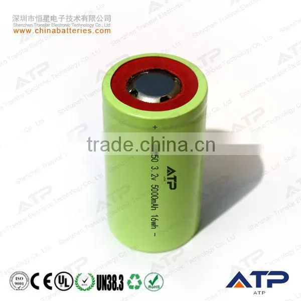 IFR32650 3.2v 5000mah lifepo4 battery cell / rechargeable battery 32650 5ah
