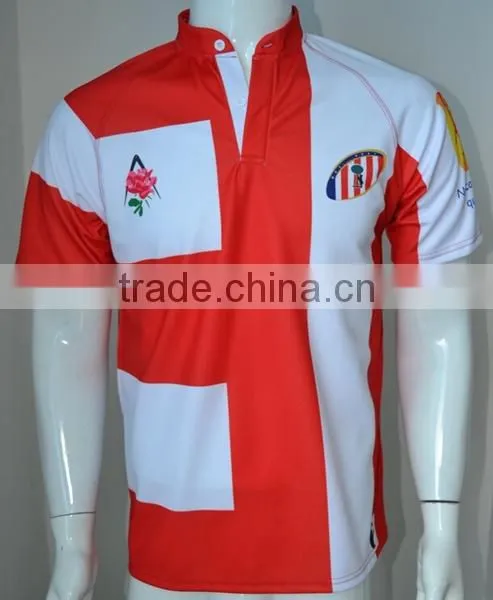 custom dye sublimation printing rugby jersey cheap custom rugby jersey