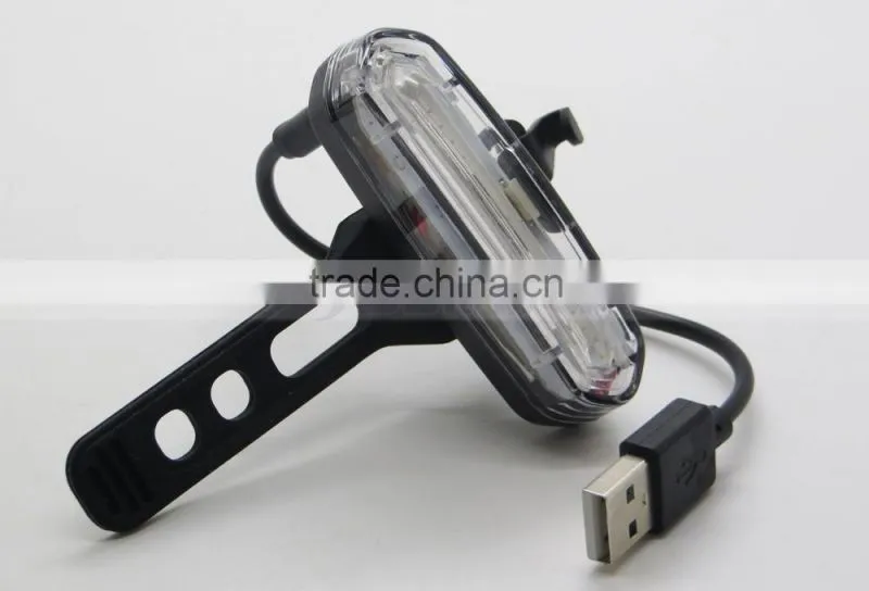 Blue Red LED Plastic Clip Collar 120LM Bicycle Front Light Warm Security Lamp
