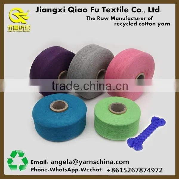 High twist cotton yarn blended yarn for making cotton rope toys