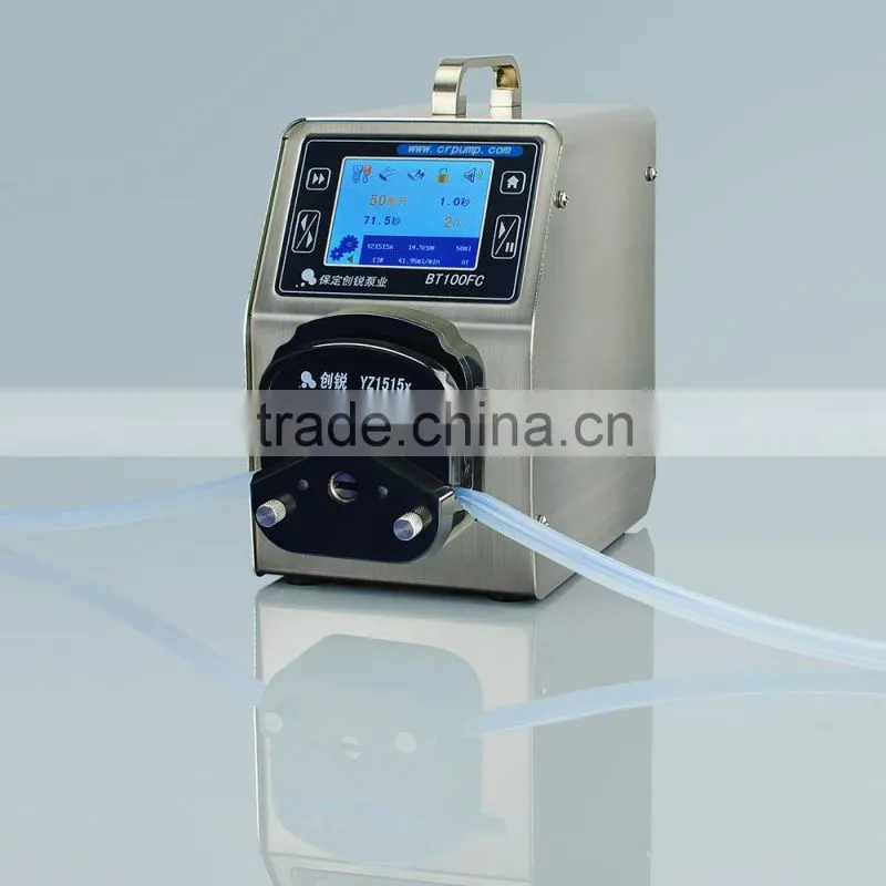 small lab filling peristaltic tube pump