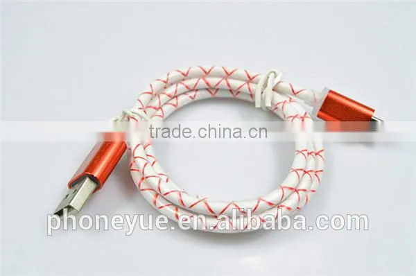 fashional design fish lines mobile micro usb cable for samsung note4