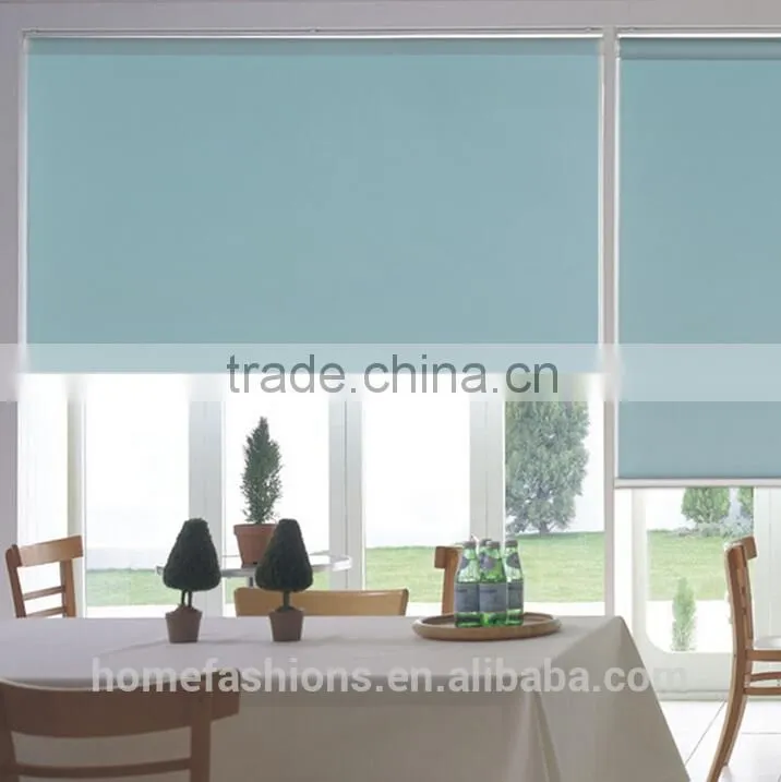2016 hot sale100% polyester blackout double roller blind curtain
