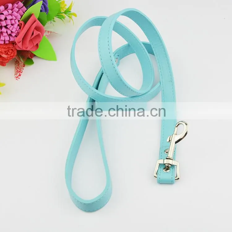 Colorful Soft Leather Walking Decorative Dog Leash