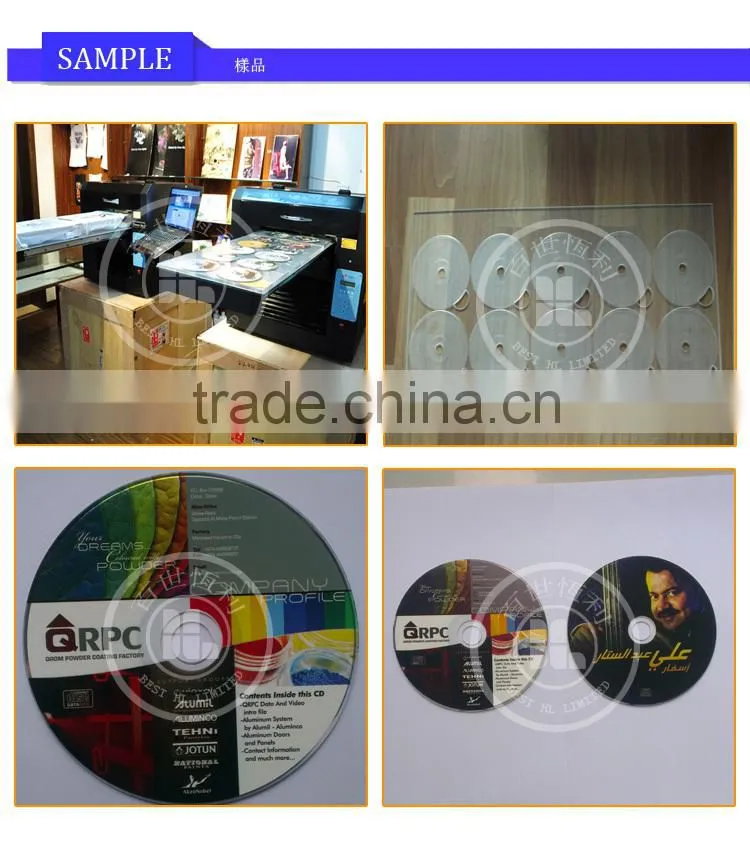 2016 Hot Sale Machine, Hot Sale Cheap Shipping Cost Flatbed Printer, DVD Printing Machine For Sale