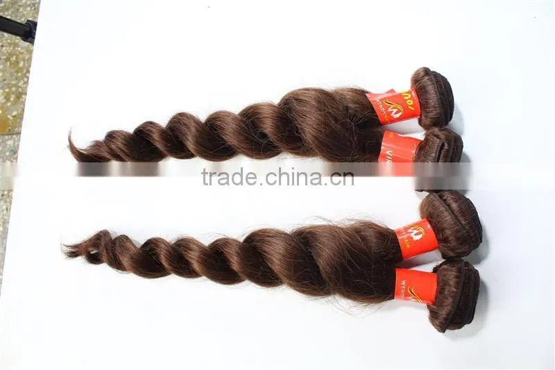 Loose Wave 24 inch virgin remy peruvian hair weft with best choice